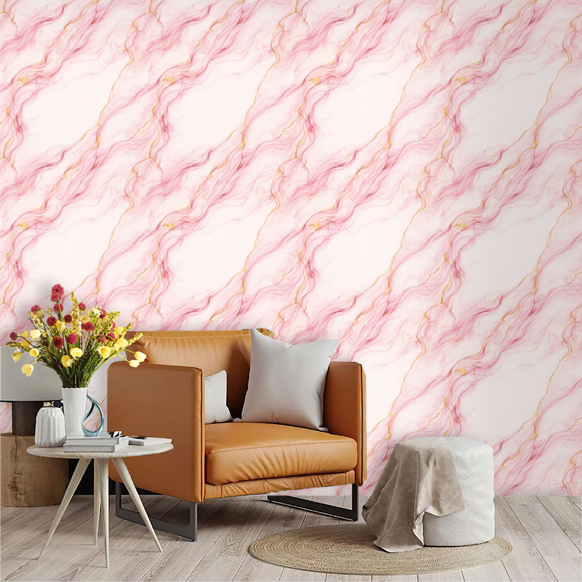 Pvc Panel Background - 1pc Imitation marble textu Printing Self-Adhesive