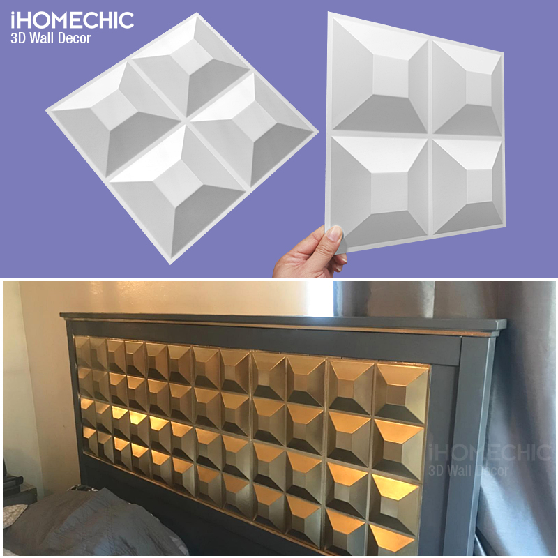 Pvc Panel Background - 30cm 3D Wall Panel Wavy lines